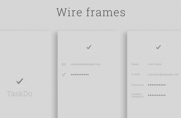 Task ToDo Wireframes